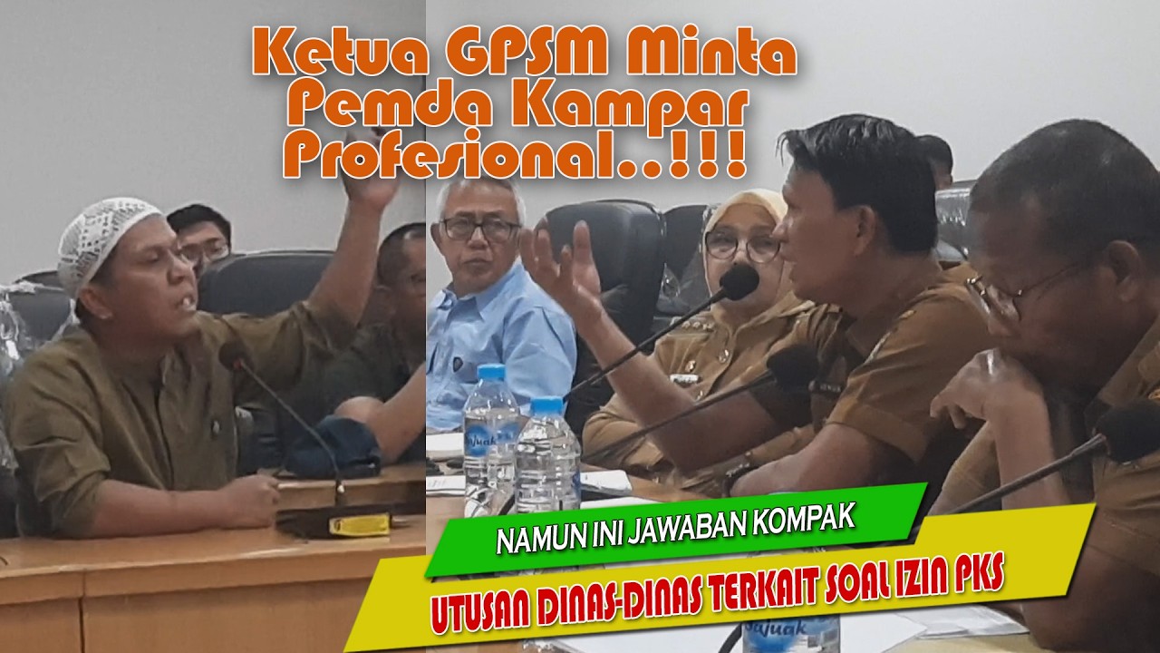 Ketua GPSM Minta Pemda Kampar Profesional, Ehh Malah Masing2 OPD Jawab Ini