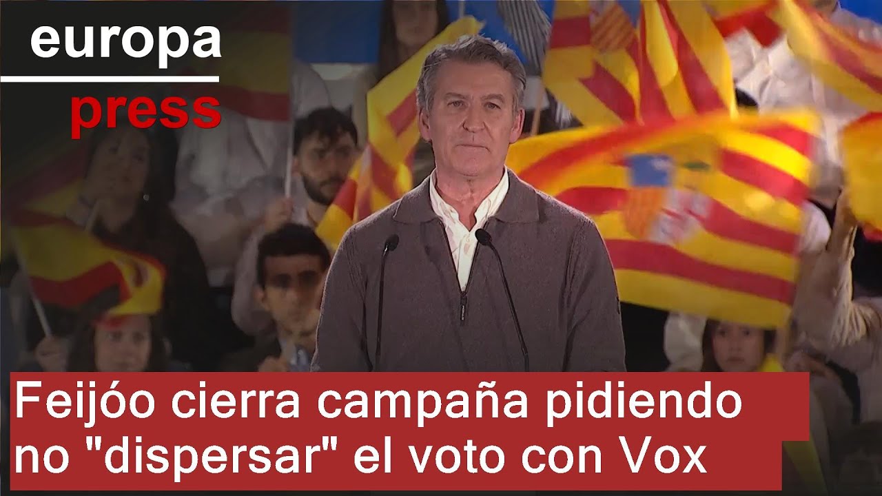 Feijóo cierra campaña pidiendo no 