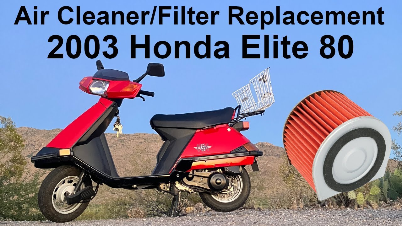 Changing Air Cleaner/Filter in 2003 Honda Elite 80 CH80