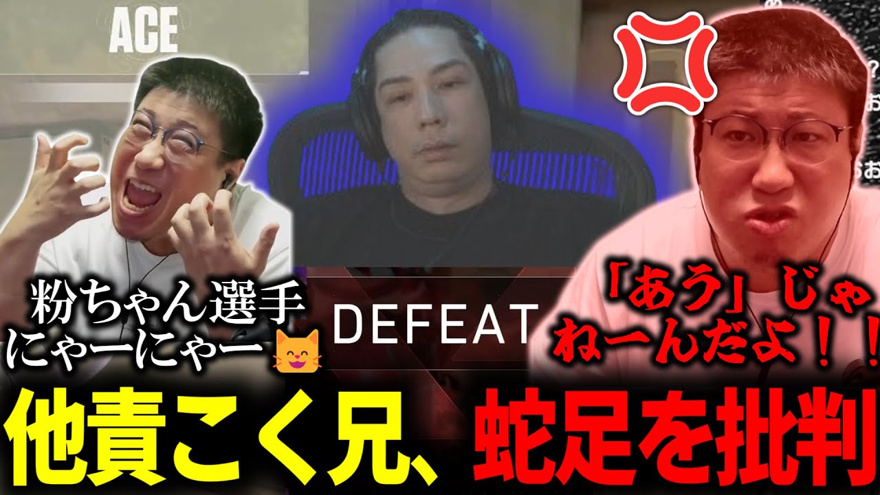 【ヴァロ部】ACEをとりご機嫌だったのに試合に負けて蛇足に責任を擦り付ける他責おじさんこく兄（2024/8/6）