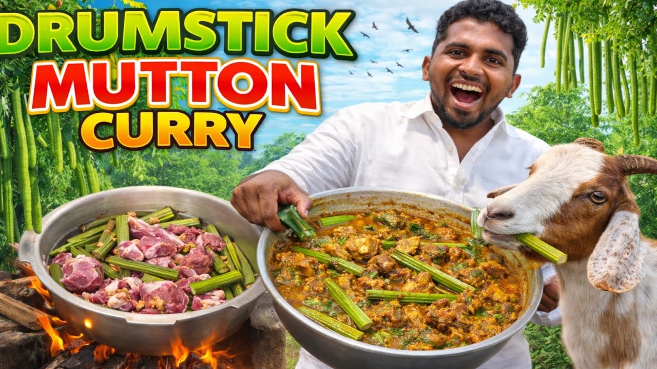 🔥🥵முருங்கைக்காய்ல💢😳 Mutton Recipe🍲😛ஆ | Village Family Cooking | K7
