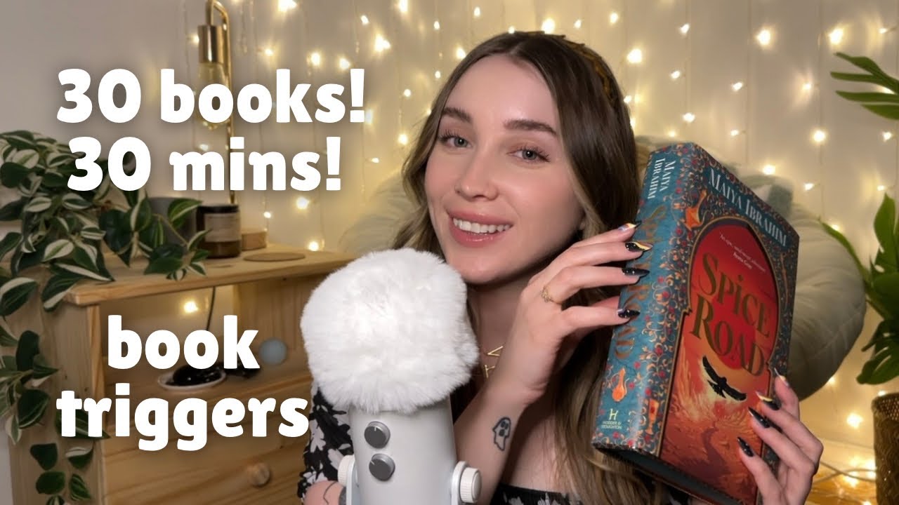 ASMR 30 Books in 30 Mins (Relaxing Book Triggers)