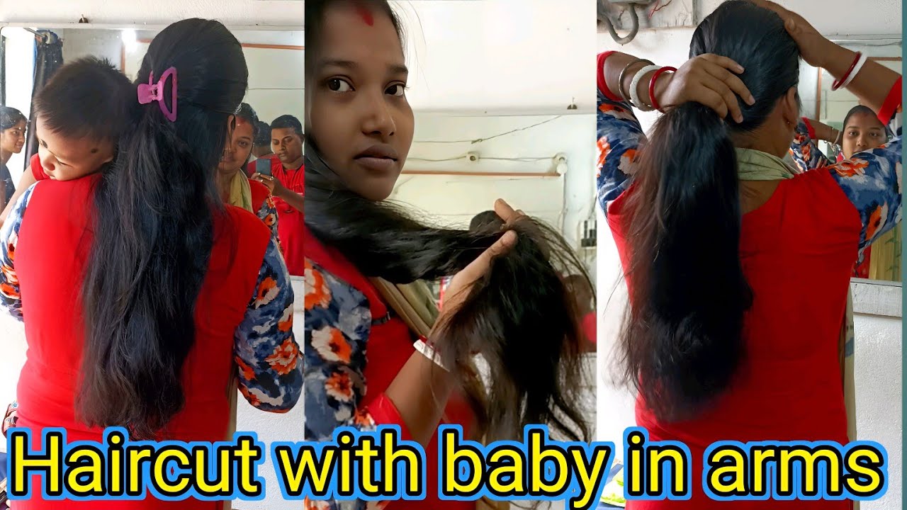 S.H Hair Cut is live long cut women face long hair cut