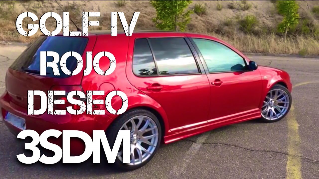 GOLF IV . 3SDM 0.01 NUEVA PINTURA AUTOMACIÓN   COLOR ROJO RENAULT CLIO, ROJO DESEO,