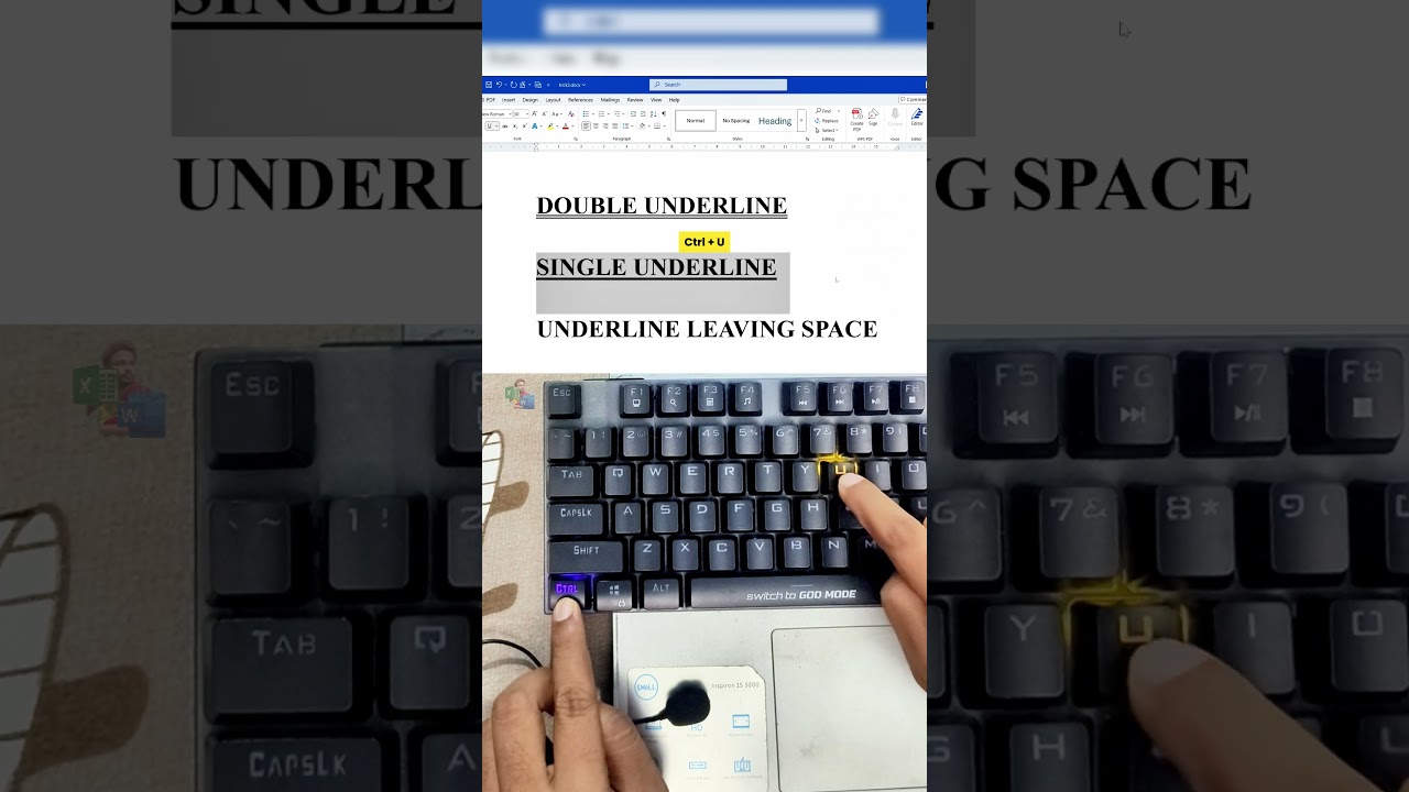Draw Perfect Lines Instantly in MS Word with One Shortcut! #MSWordTips #line #keyboard #tip #tricks