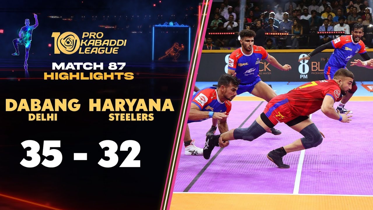 A Close Win for Dabang Delhi K.C. Strengthens their Top 3 Hold | PKL 10 Highlights Match #87