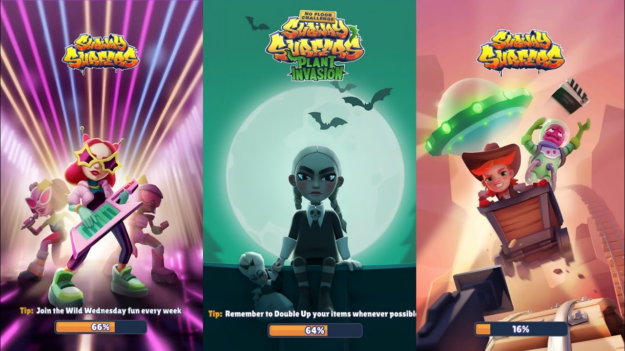 Subway Surfers : Vegas Queens 2023 🆚 Haunted Hood 2024 🆚 Hollywood 2024 Map Comparison 