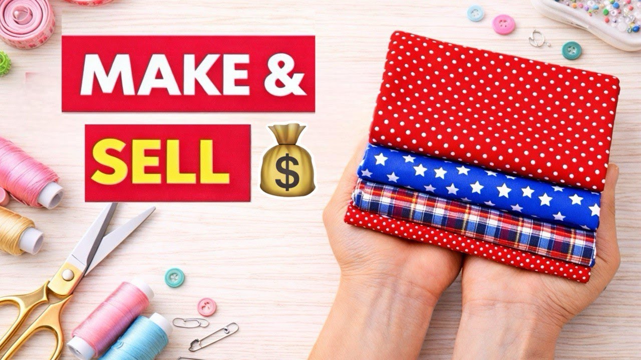 3 Easy Sewing Projects You Can Make and Sell in 10 Minutes