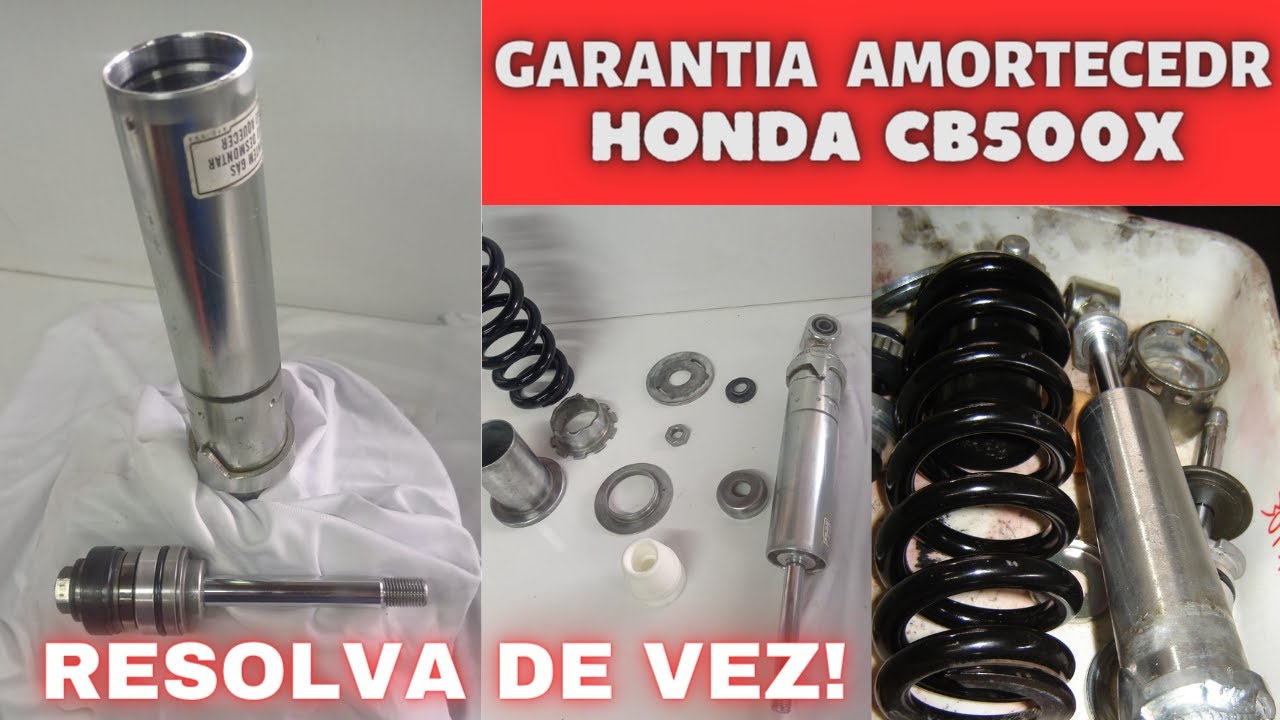 GARANTIA E RECONDICIONAMENTO AMORTECEDOR TRASEIRO HONDA CB500X 2021! Resolva esse problema!