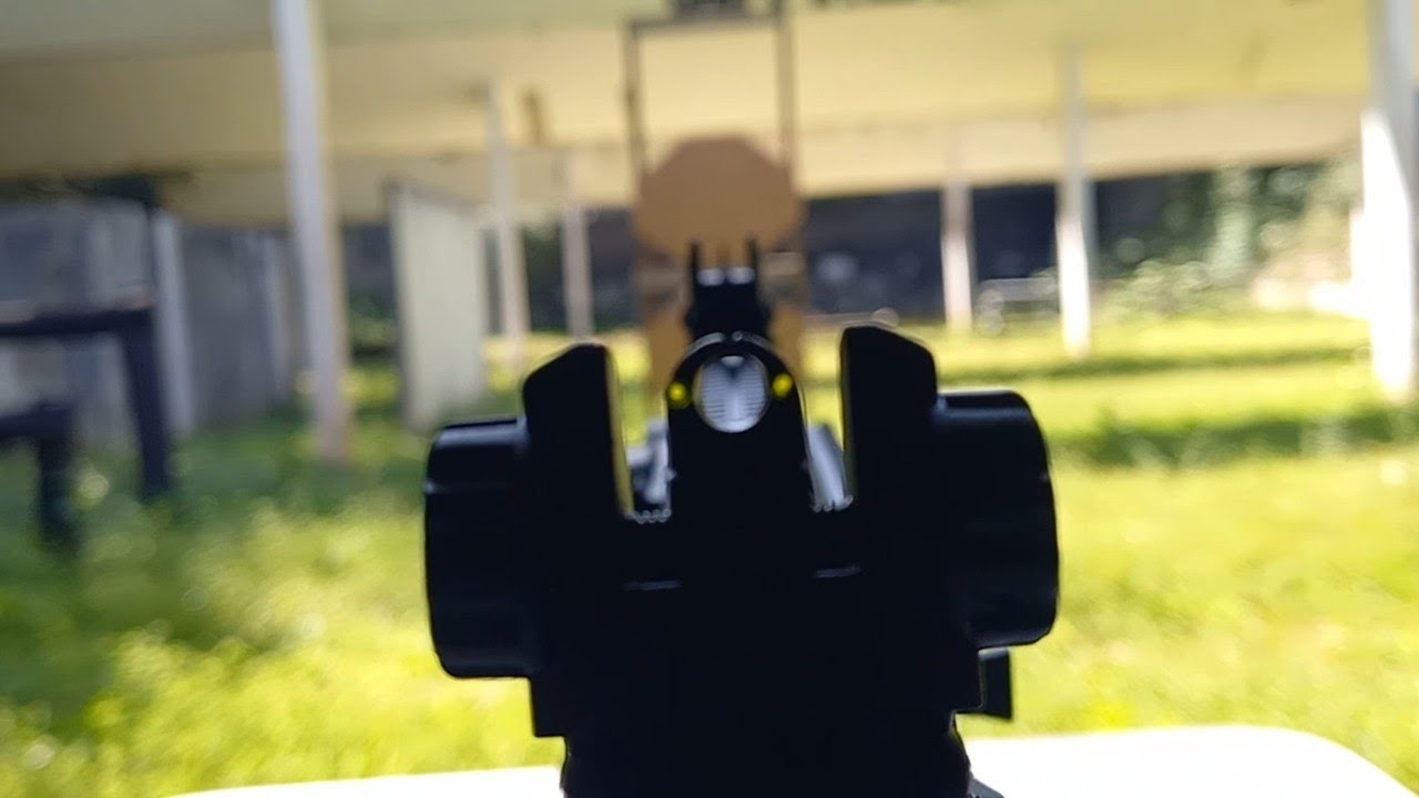 Delta 22 - Primeiros tiros com mira aberta à 10m e 25m...