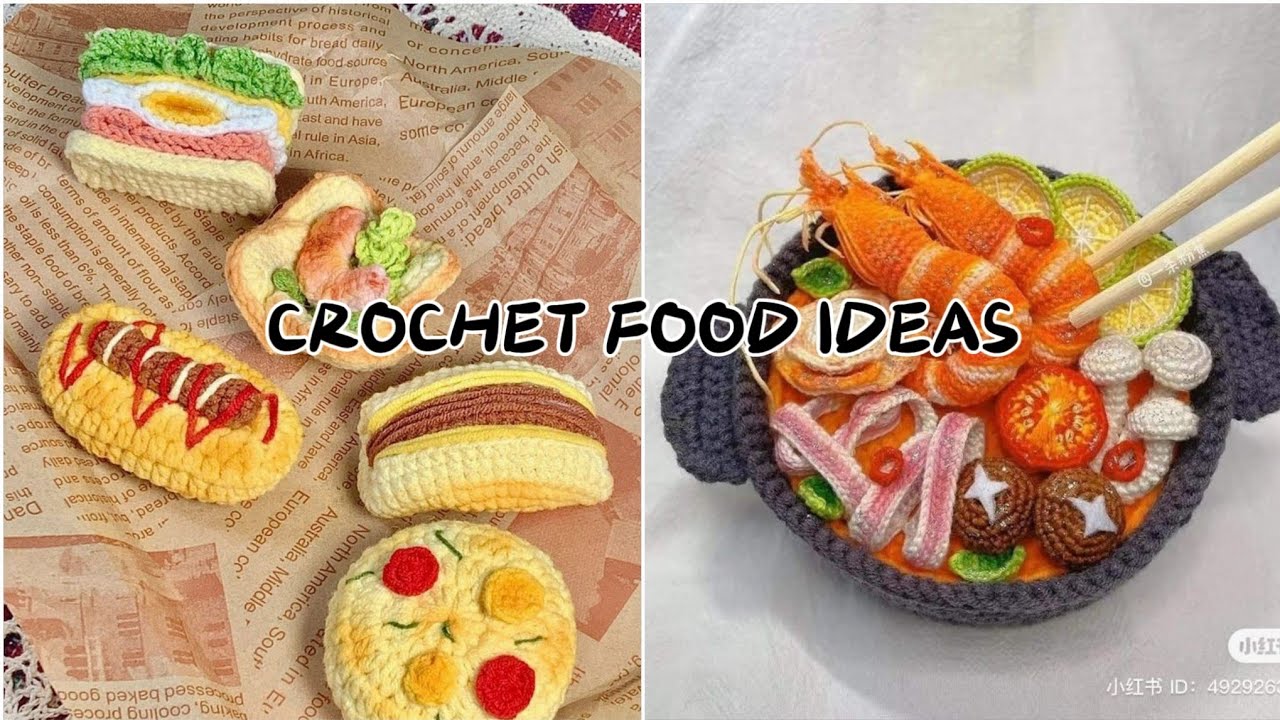 Crochet food ideas | cute crochet ideas | Crochet amirugami | Crochet sushi
