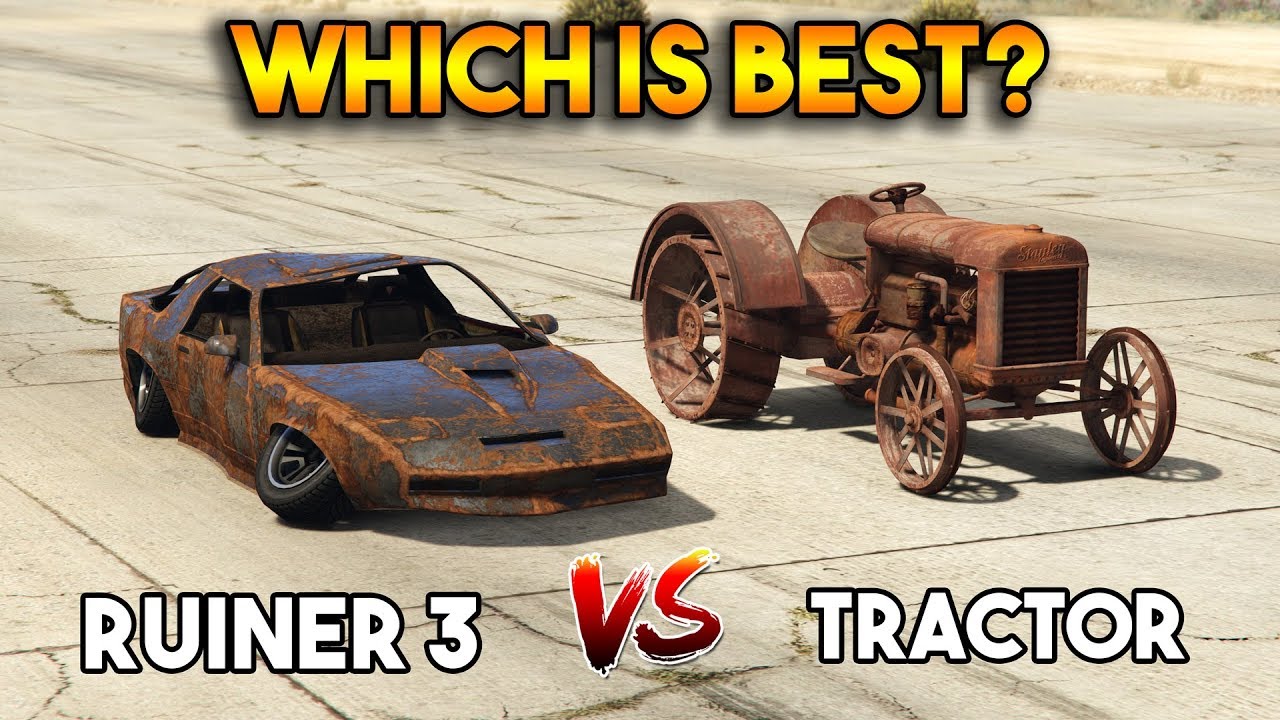 GTA ОНЛАЙН : RUINER 3 против ТРАКТОРА (ЧТО ЛУЧШЕ?)