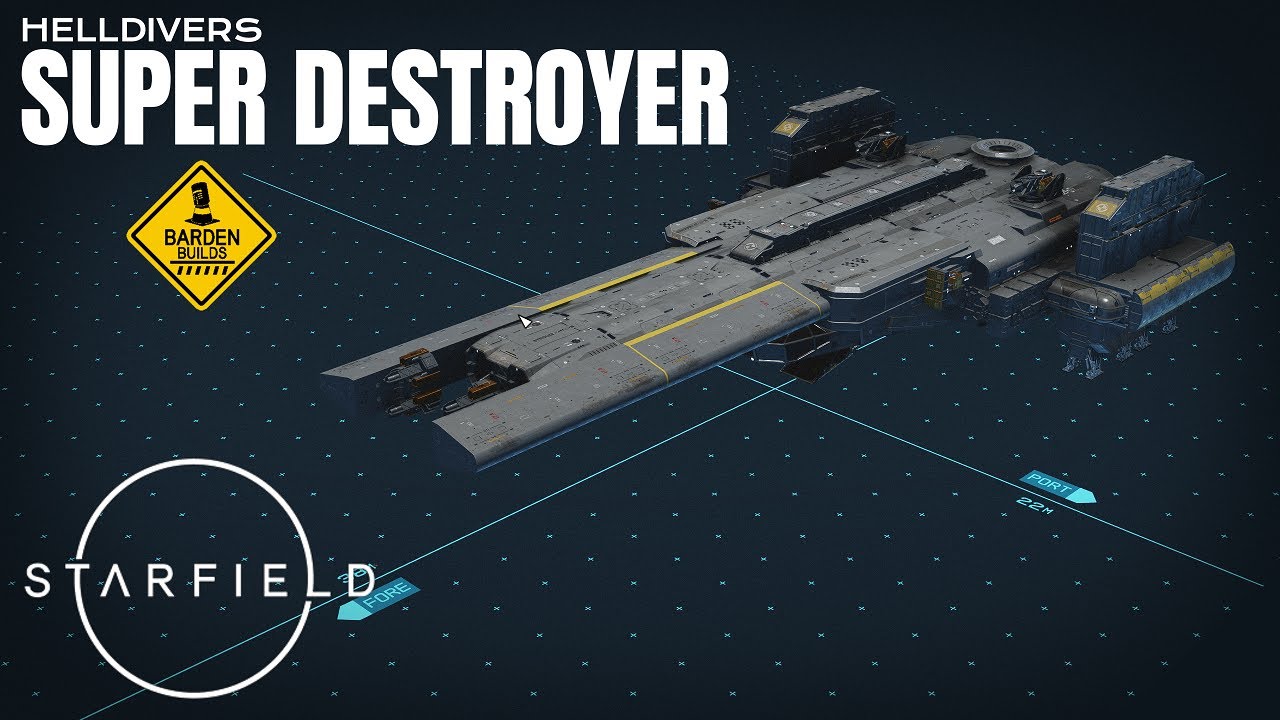 Starfield: Helldivers Super Destroyer (Tutorial/ No Mods)