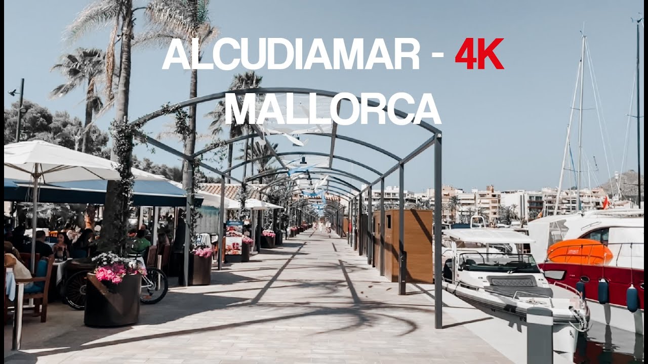 ALCUDIAMAR 🛥🚤⛵️- WALKING TOUR  - MALLORCA ♥️ - ESPAÑA 4K 60p 🇪🇸