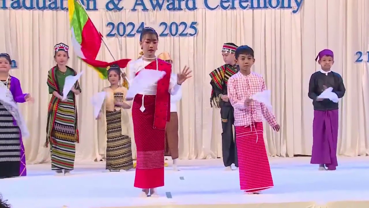 ELC Private School MDY G-4မှ ကလေးများရဲ့ စည်းလုံးခြင်းအတွက်သီချင်းတစ်ပုဒ်သီချင်းဖြင့် ဖျော်ဖြေမှု