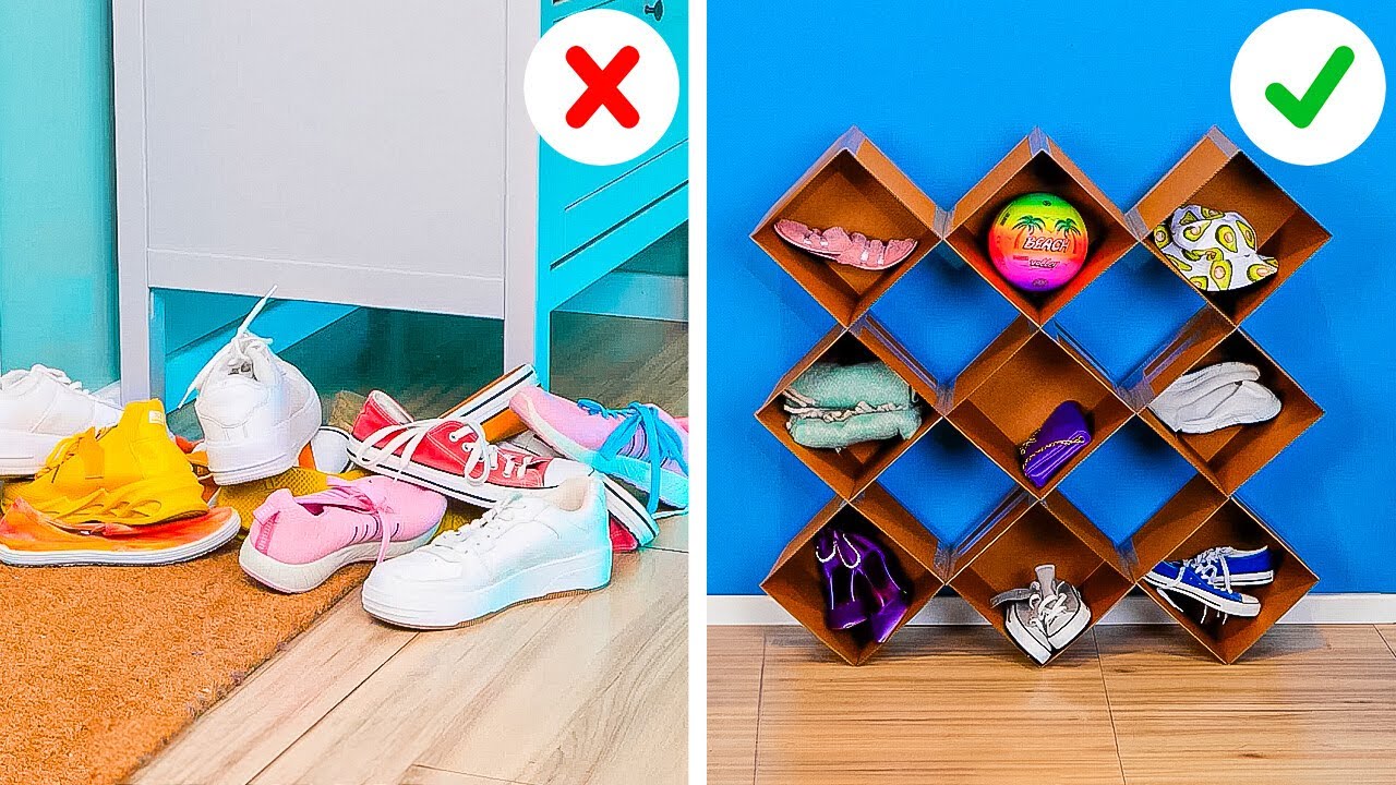 DIY Cardboard Furniture And Home Organizing Ideas