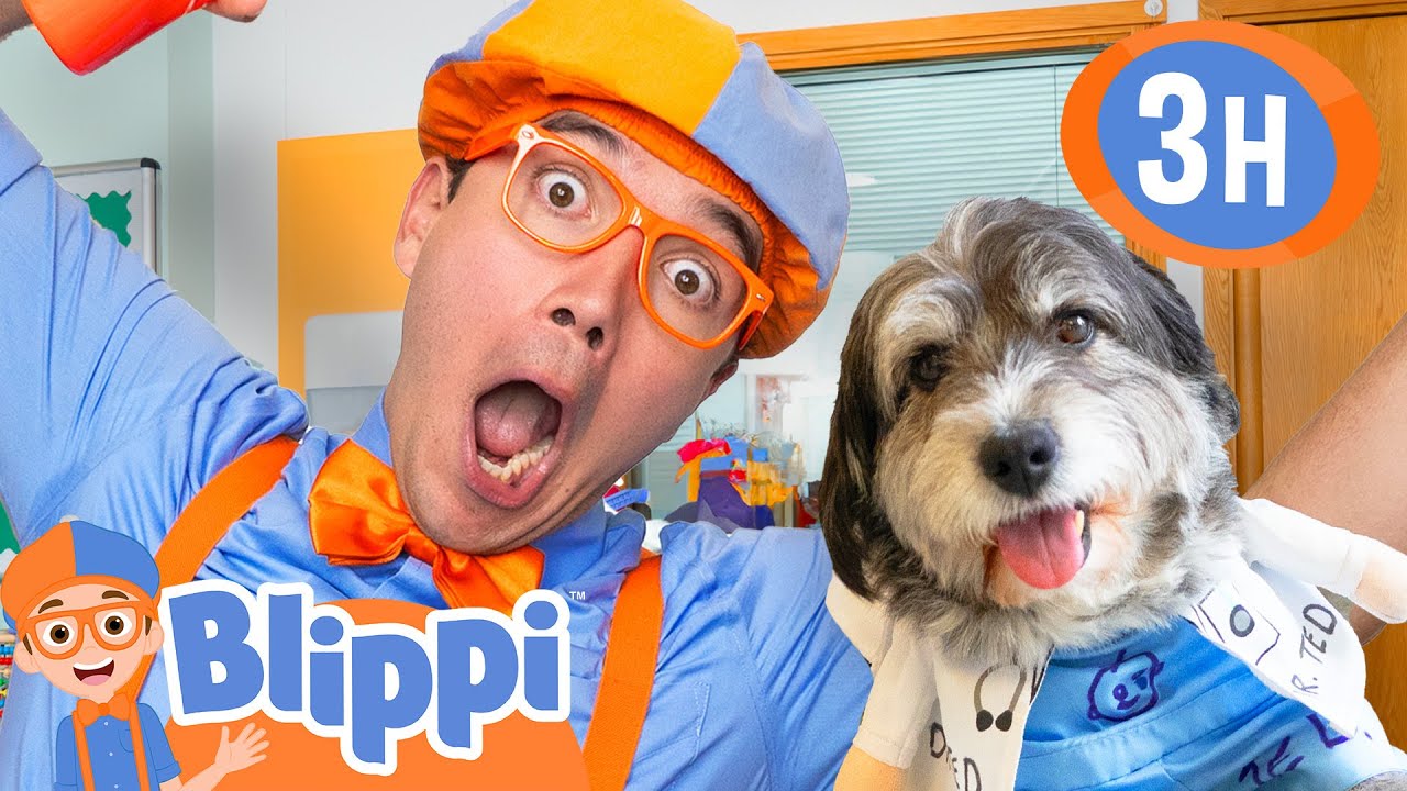 Blippi Meets a Special Dog and Hospital Helpers! 🐶 Inspiring Heroes | Educational Videos for kids