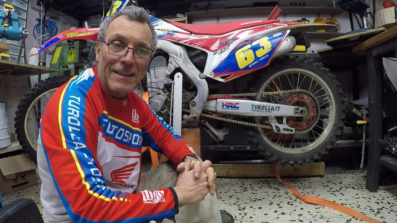 Catena Motocross, modelli e tecnica di tensione.