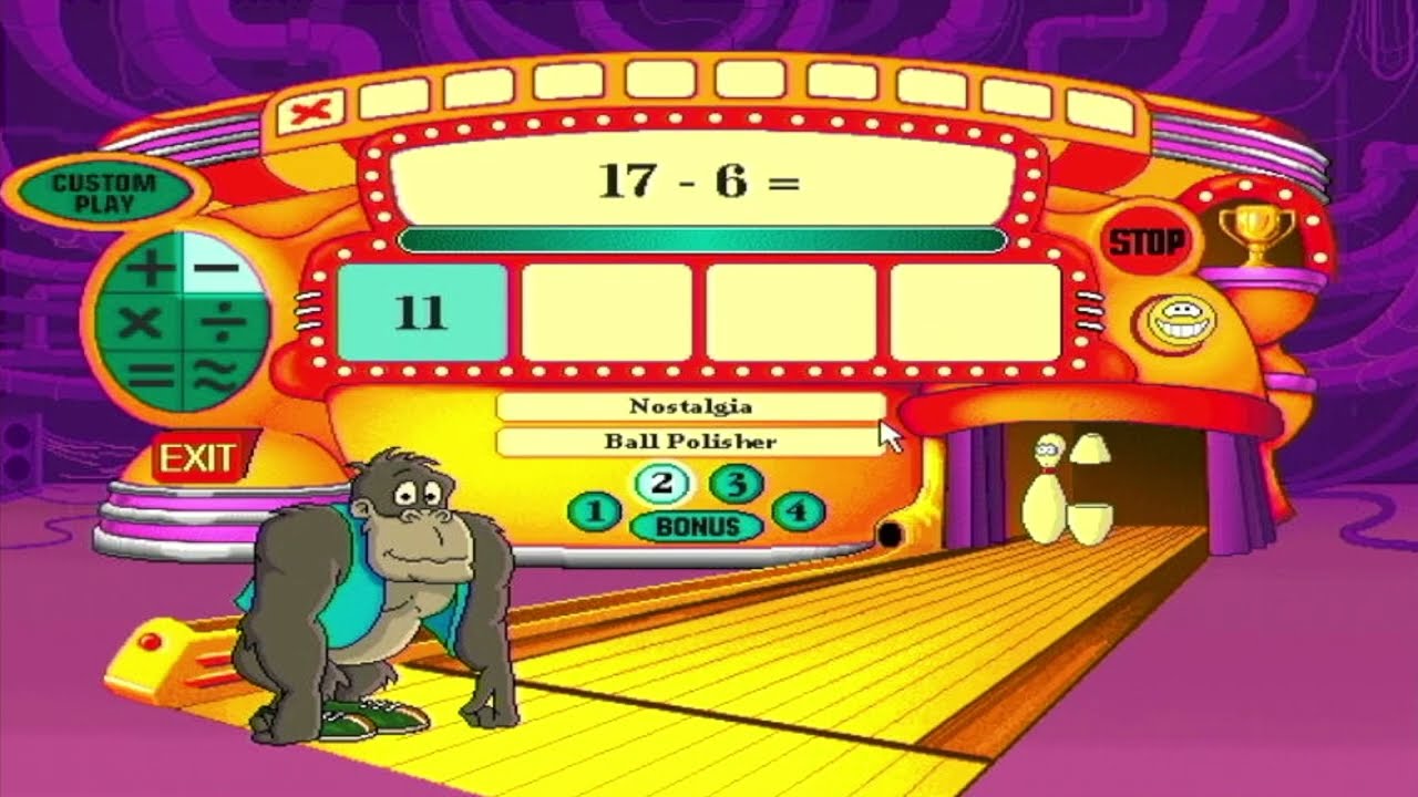 Math Workshop Deluxe (1997) Bowling For Numbers With Gus The Gorilla
