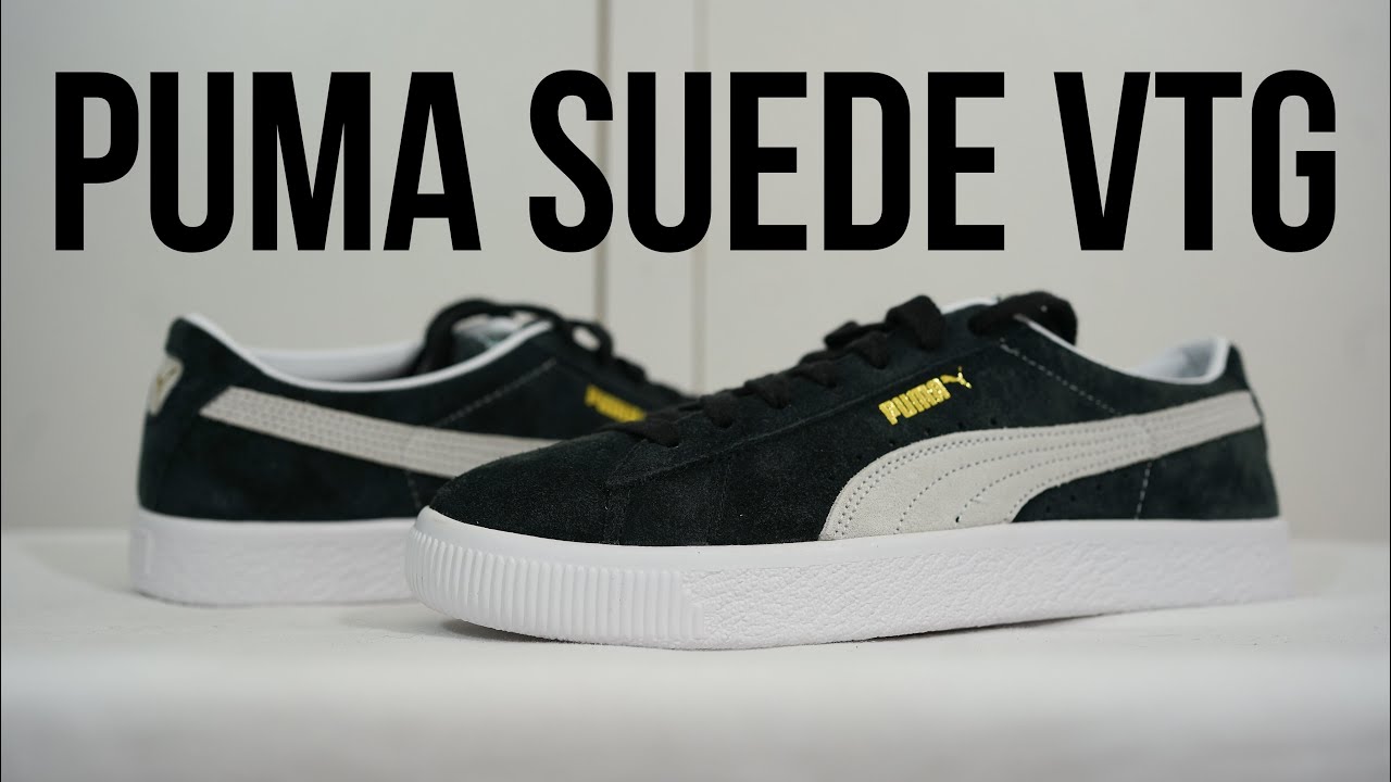 PUMA SUEDE VTG (blk/white): Unboxing, review & on feet