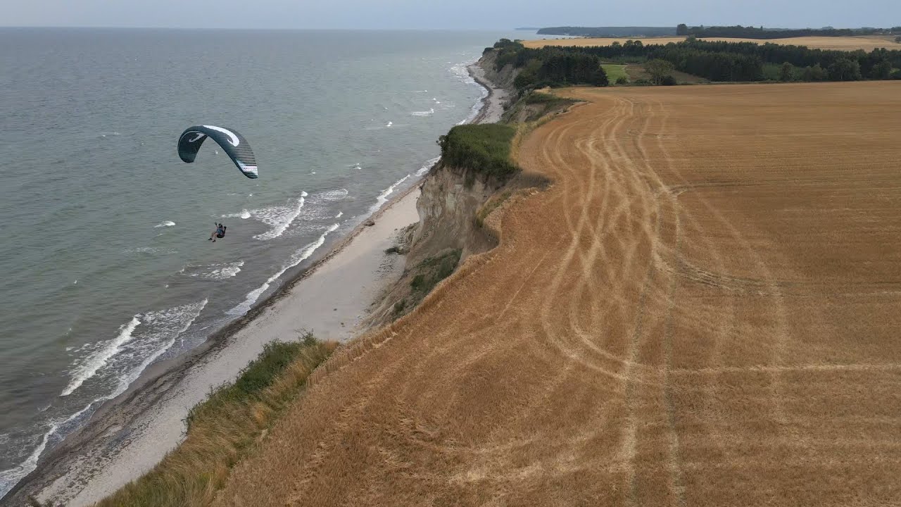 Paragliding - Hvideklint, Denmark - 7. august 2024 - 4K
