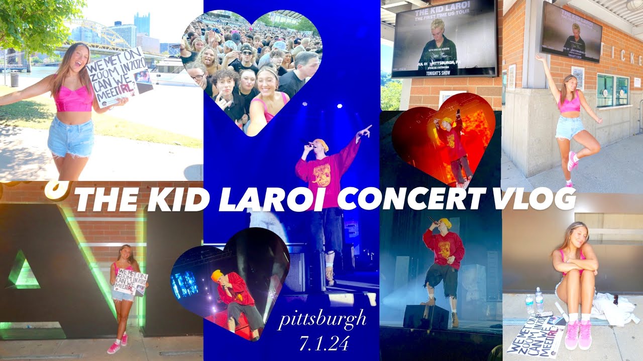 VLOG: the kid laroi concert! | Pittsburgh | 7.1.24
