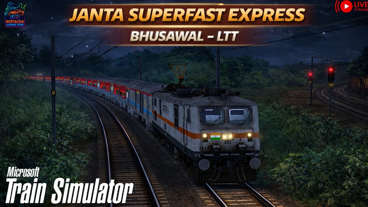 LIVE 🚄 UNRELEASED Janta Express at Night | Khandesh Ghat → Mumbai Entry #shorts #shortsfeed #live