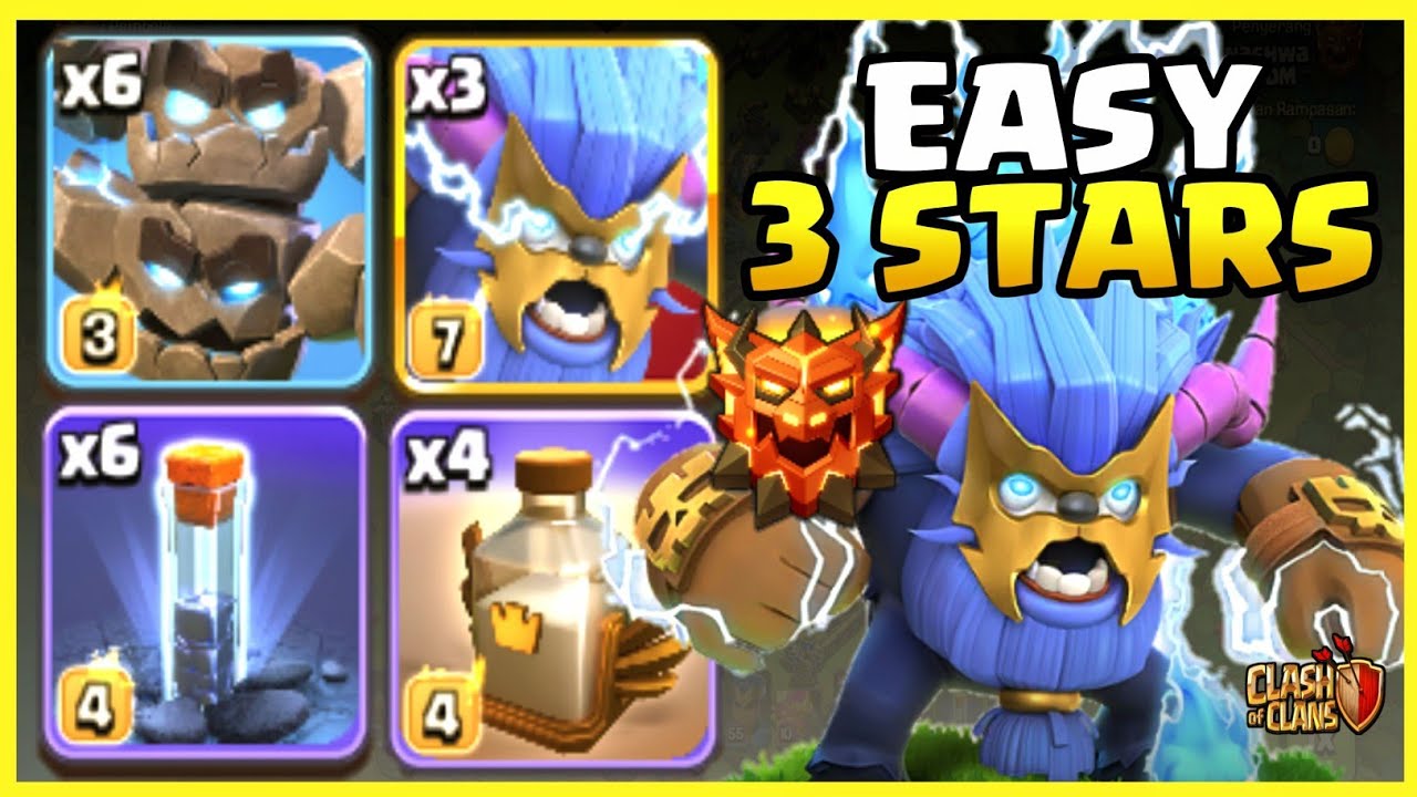 New Easy 🏆 SUPER YETI + METEOR GOLEM + Totem + Revive 🔥 TH18 Legend Attack Strategy 2026