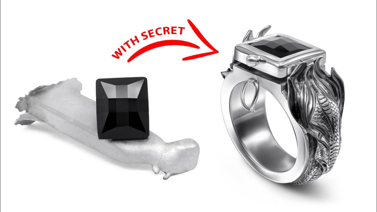 How Compartment Ring are Made - Handmade Dragon Silver Jewelry