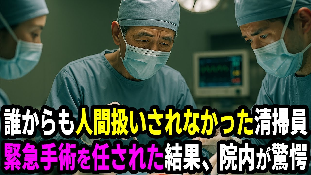 ただの清掃員？ いいえ、伝説の外科医です。
