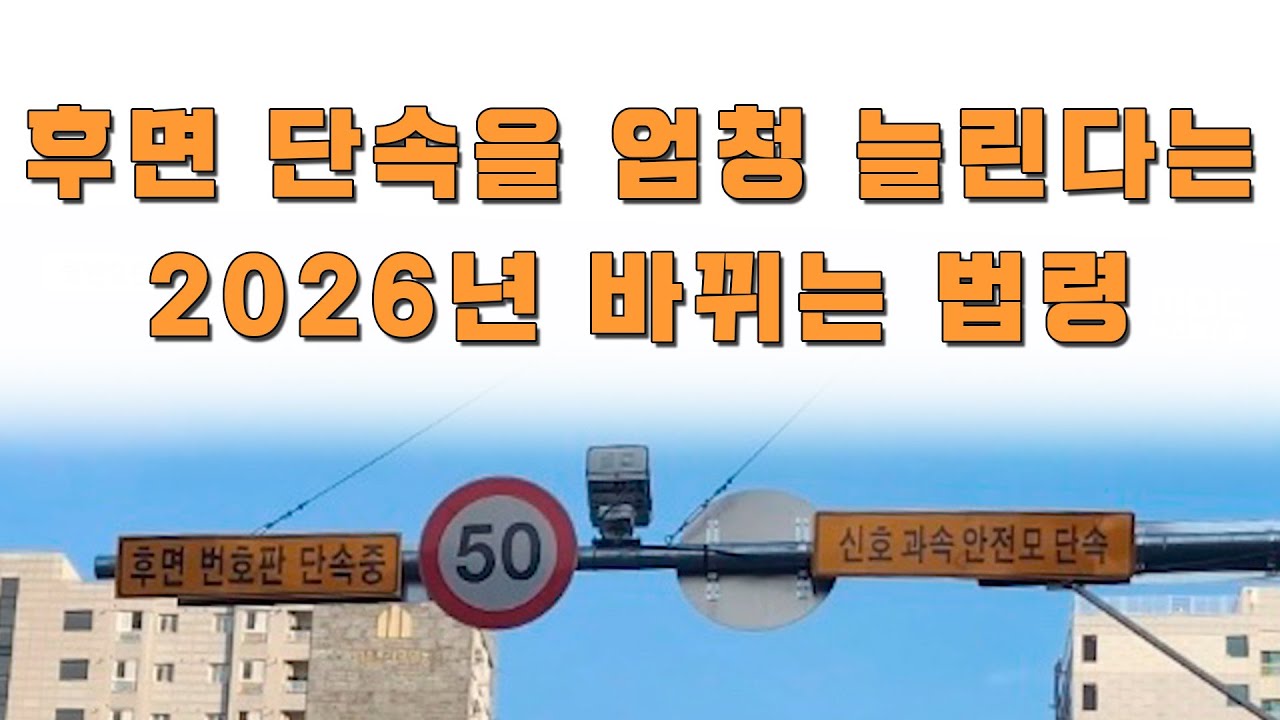후면 단속, 우회전 방법 변경, 이륜전기차 보조금 등 2026 법규 변경