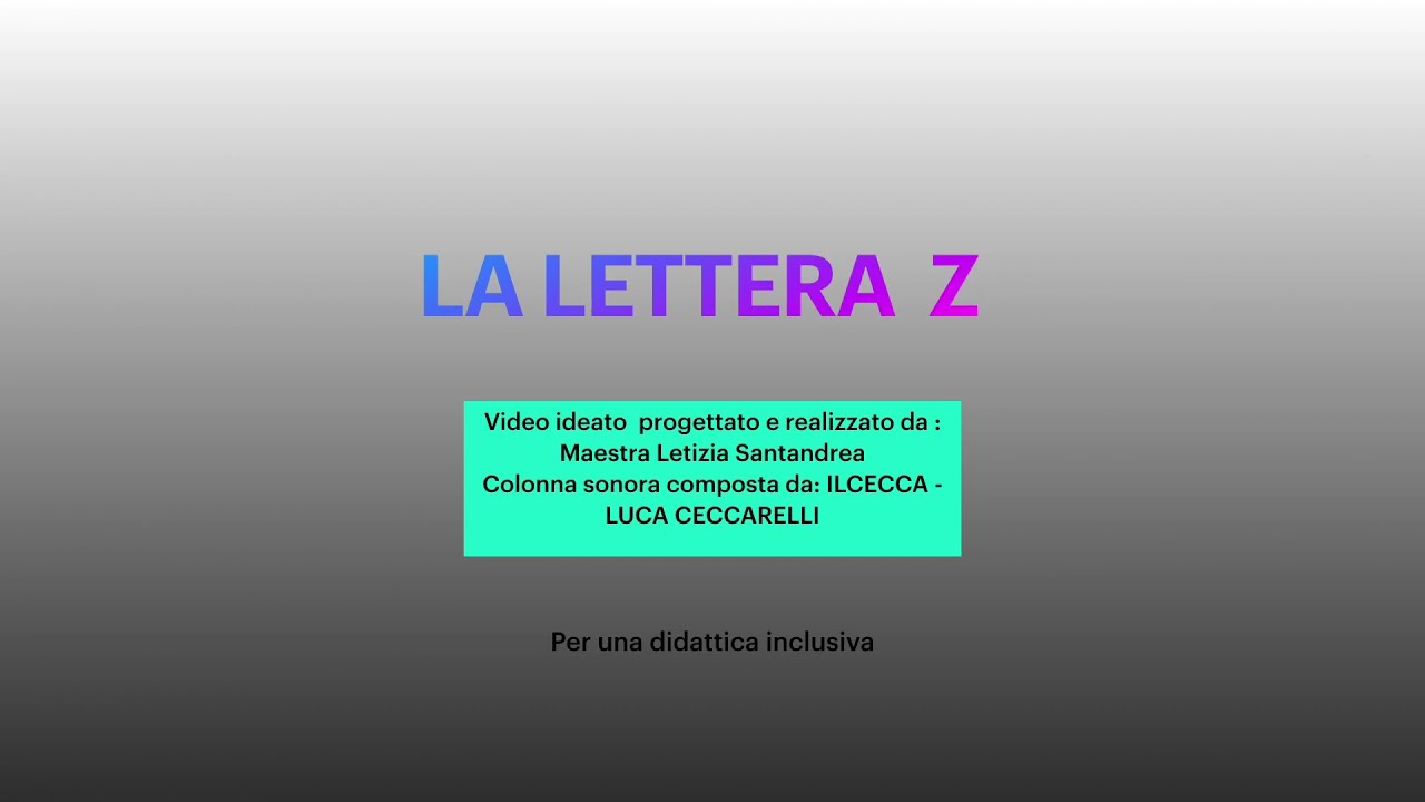 La lettera Z. Una storiella per presentare la consonante Z. Video didattico scuola primaria