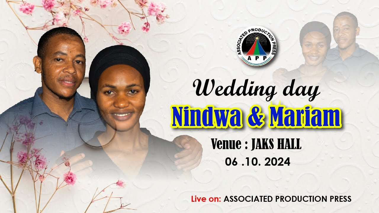 #LIVE Tafrija Baina ya Nindwa & Mariam || 06.10.2024.