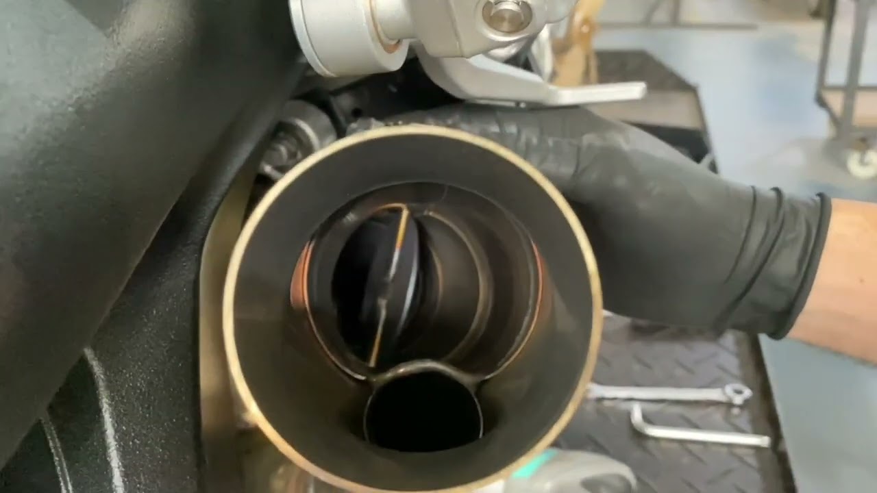 Instalação escapamento bmw s1000rr 2020 - 2022 - 2023 power para não pega na carenagem Cod.1311