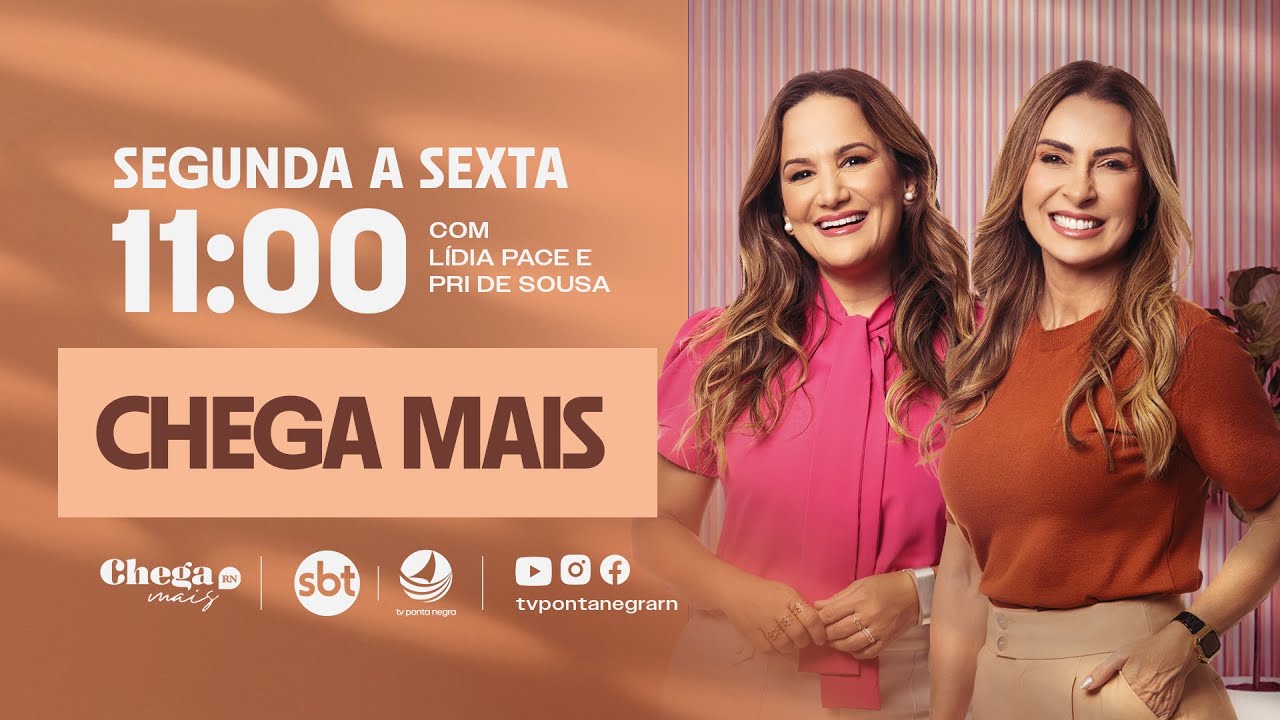 TV Ponta Negra AO VIVO - Chega Mais RN com Lídia Pace - 10/03/2026