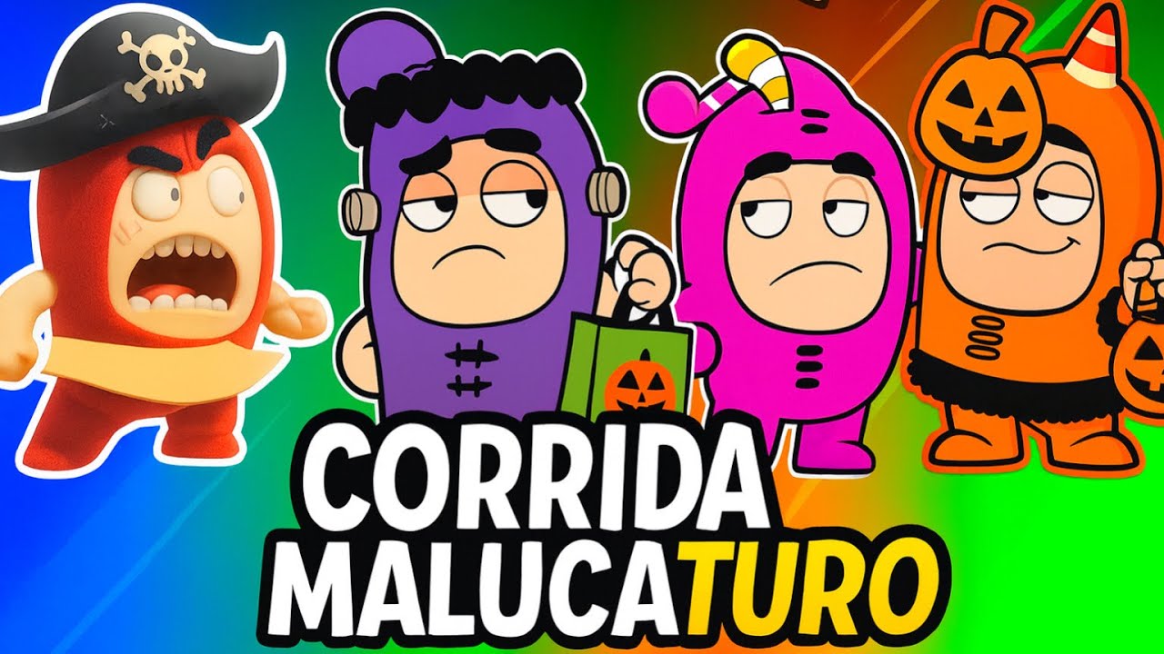 Oddbods Malucos! Corrida Maluca Turo 😂 Momentos Engraçados!