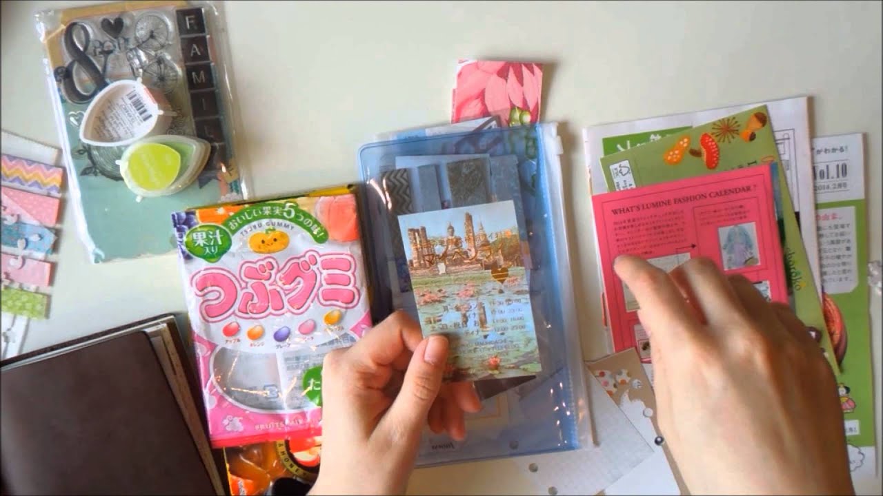 Flip through of Midori Travelers Notebook and What I Use to Decorate [HD]