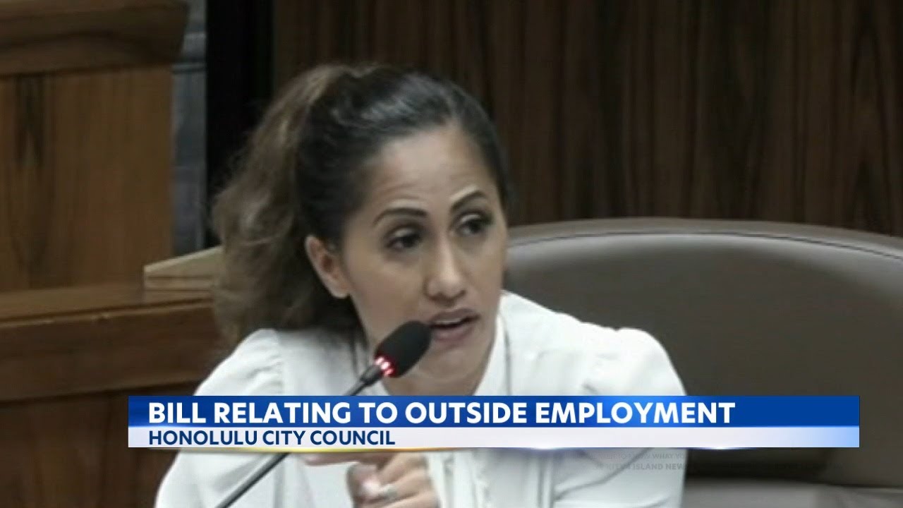 Honolulu public gives testimony on resolution and bill banning councilmembers from holding outside