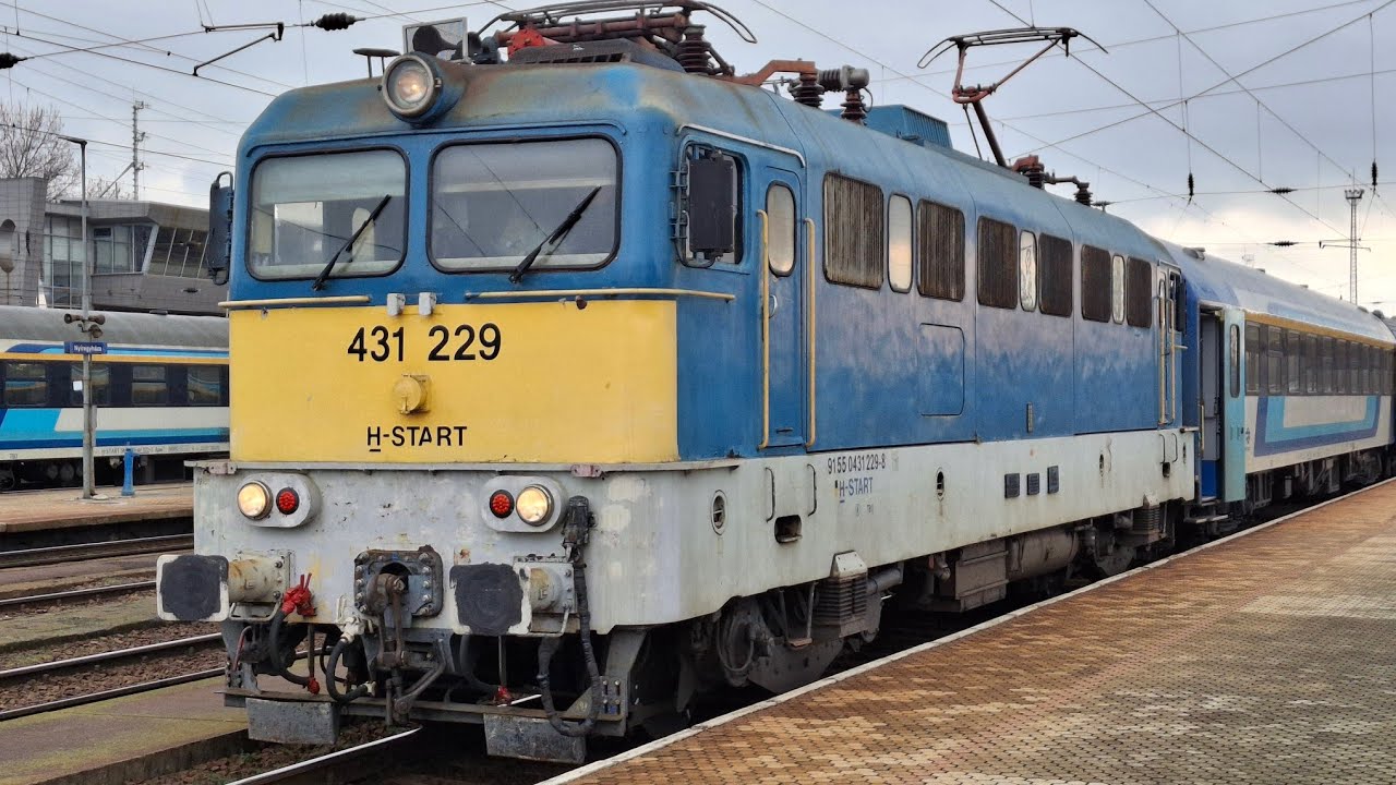 431 229-es Szili indul Tokaj IC-vel Nyíregyházáról  a Keleti pályaudvarra 
