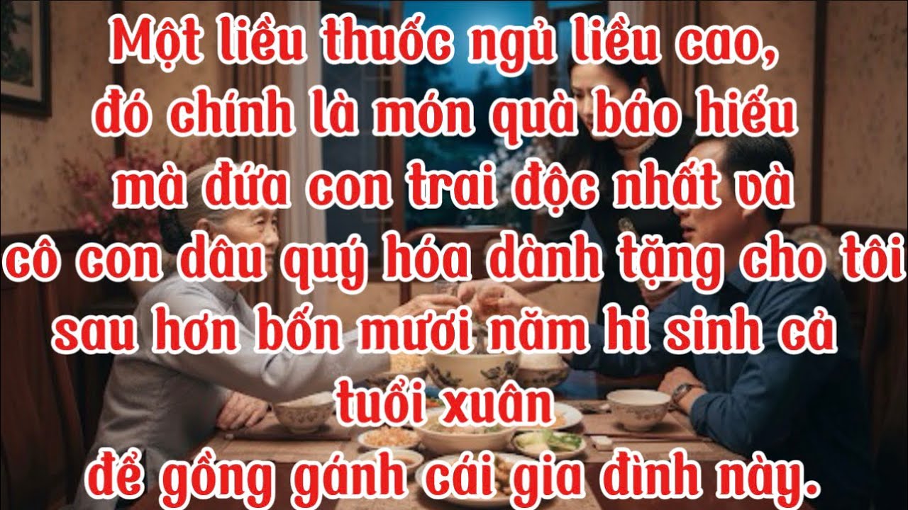 TRONG BỮA CƠM GIA ĐÌNH,HỌ BỎ THUỐC VÀO LY NƯỚC CỦA TÔI,TÔI ĐÃ ĐỔI LY CHO CON DÂU..@TÂMSỰTUỔIGIÀ-l7g