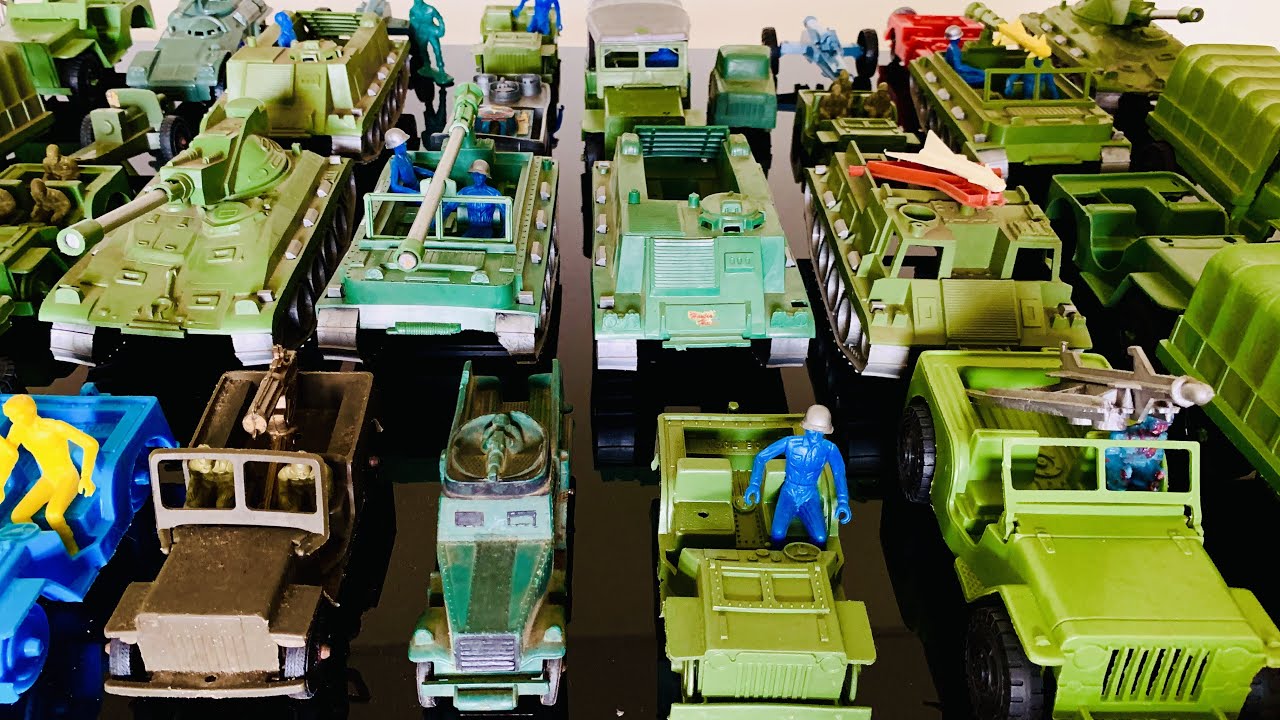 The All-American Army-Men Part II : The Vehicles - Vintage Plastic Toy Soldier Tanks, Jeeps MPC Etc.