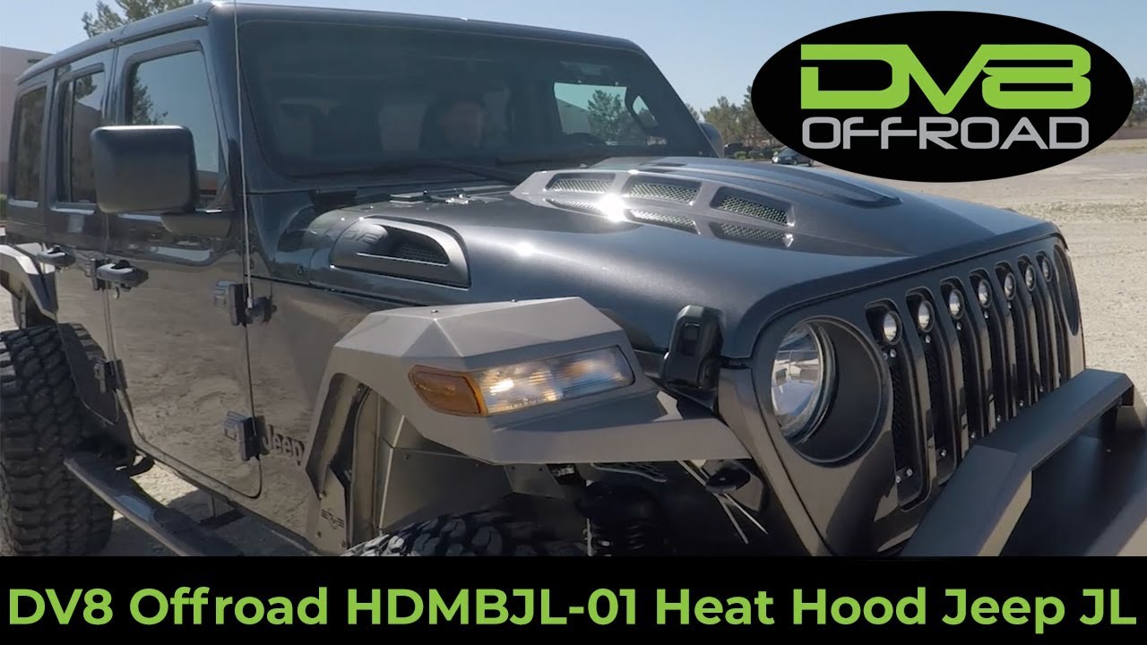 How To Install DV8 Offroad HDMBJL-01 Heat Hood On A 2019 Jeep JL