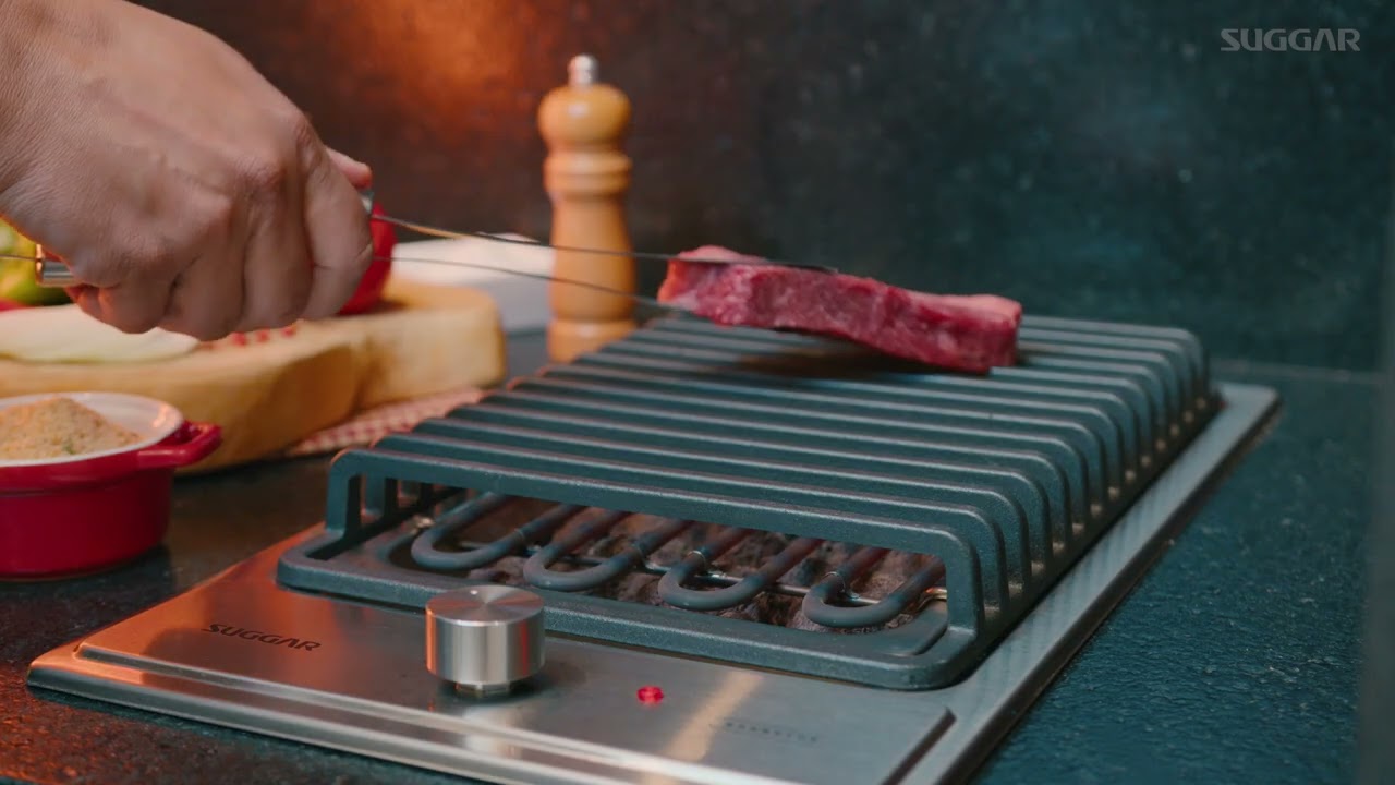 Cook top el&eacute;trico de embutir Barbecue Suggar
