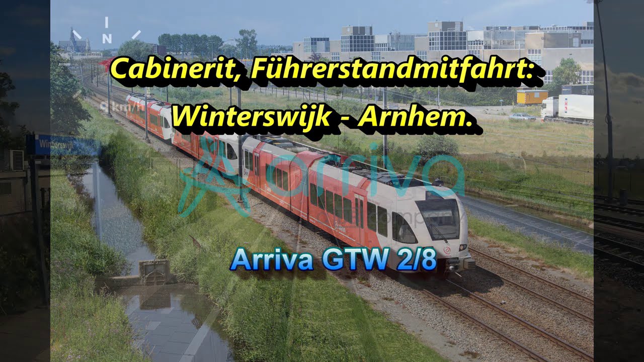 [4K] Cabinerit, Führerstandsmitfahrt: Winterswijk - Arnhem, Arriva.