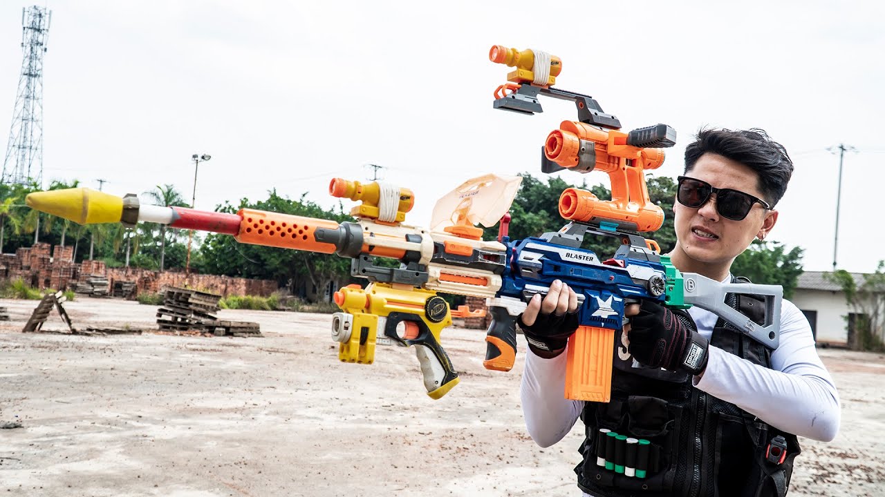 Nerf Guns War: Solo S.W.A.T Seal Warrior Nerf Guns Fight Big Boss Black Hat Super Wisdom