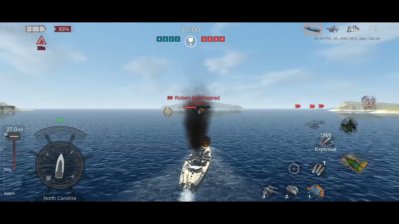 Modern battleship (naval Frontline II episode 19 north Carolina)