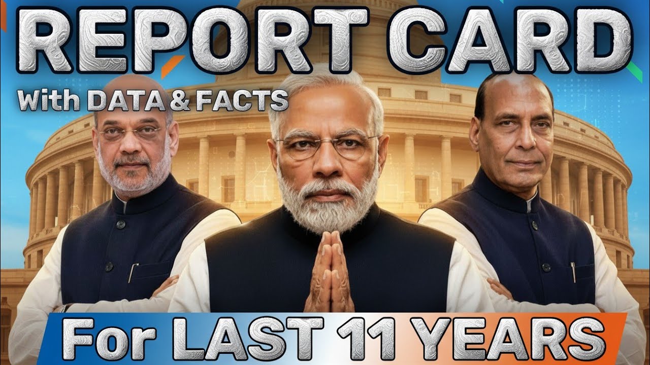 Modi Government Ka 11 Saal Ka Sach | Data & Facts Report Card