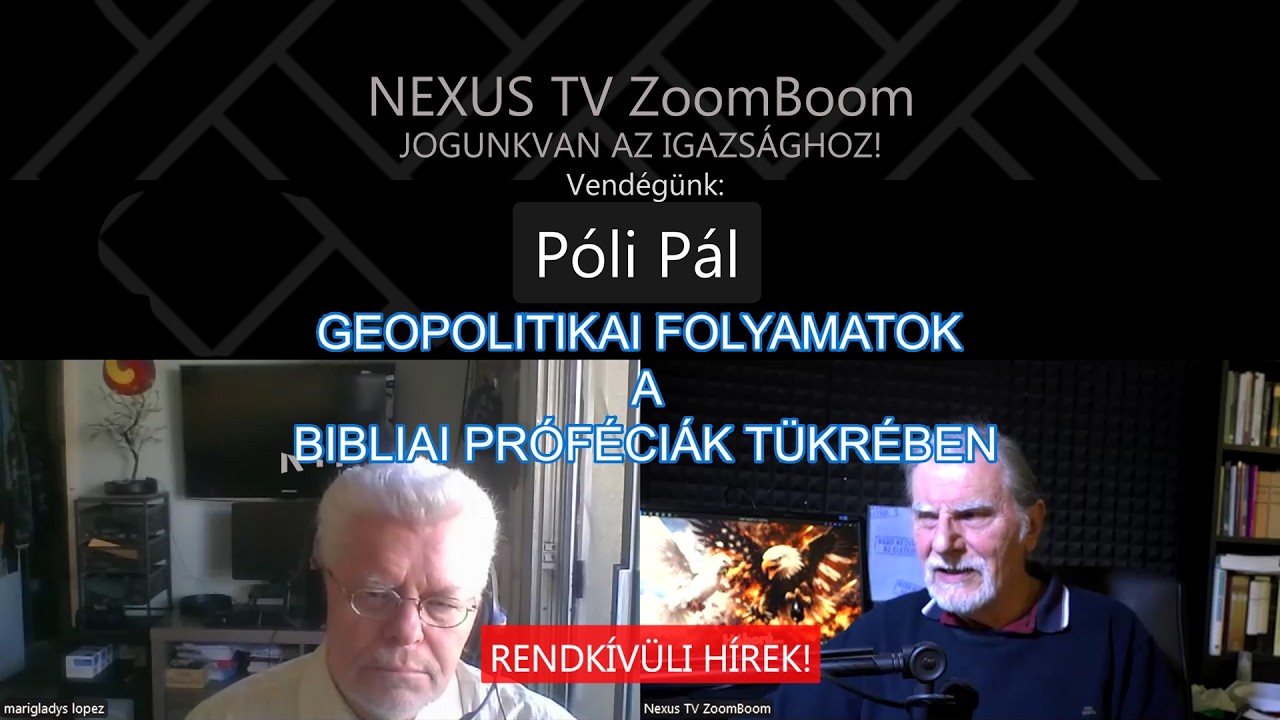 GEOPOLITIKAI FOLYAMATOK A BIBLIAI PROF&Eacute;CI&Aacute;K T&Uuml;KR&Eacute;BEN - P&Oacute;LI P&Aacute;L