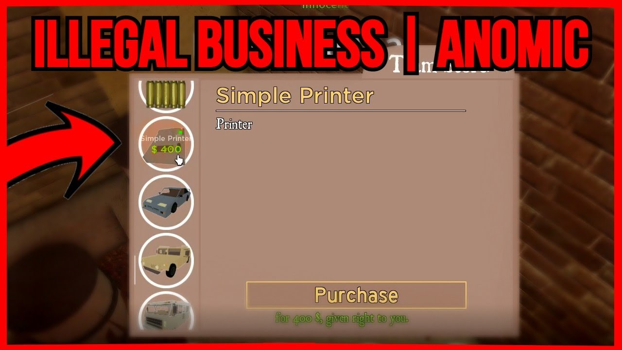 Anomic Gamplay | Illegal Car Dealership!