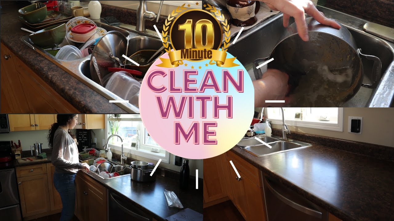NEW Speed clean with me || 10 minute instant cleaning motivation ||Quick kitchen clean with me 2020